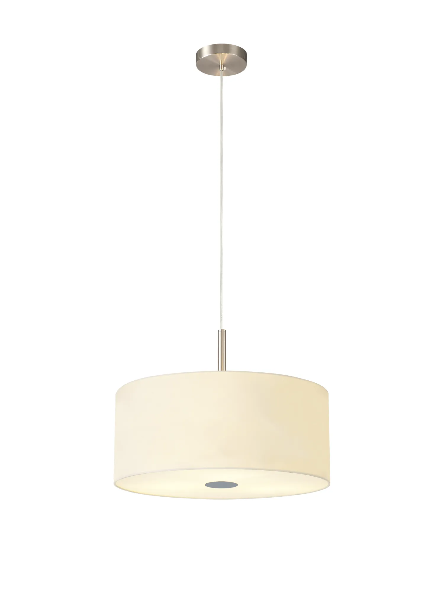 Baymont 40cm 3 Light Pendant Satin Nickel, Ivory Pearl, Frosted Diffuser DK0433  Deco Baymont SN IV
